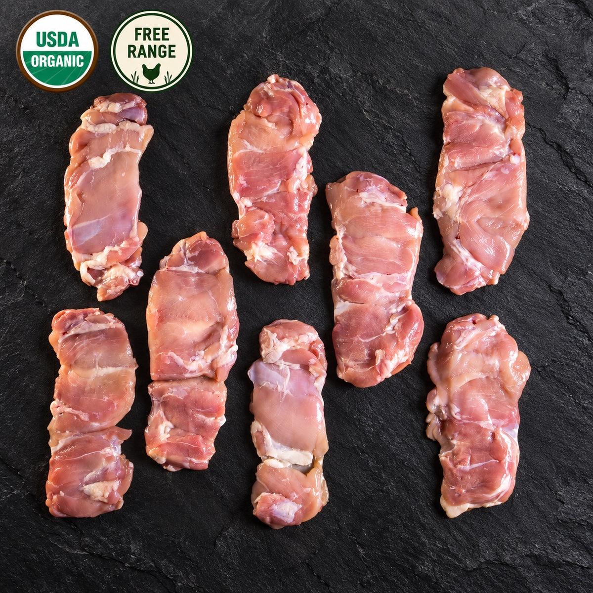 Organic Boneless Chicken Thigh (Pargiot), Free Range