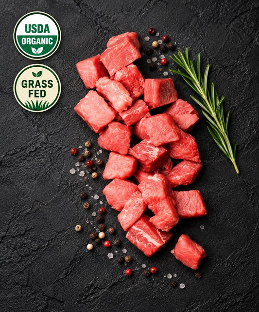Organic Stew Meat, 100% Grass Fed