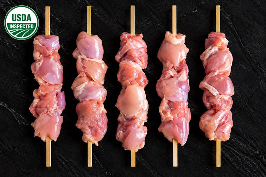 Chicken Thigh Skewers (Pargiot), Plain